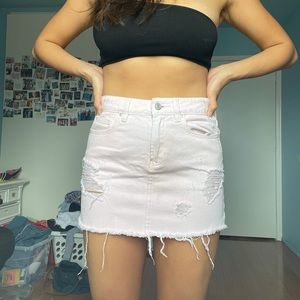 Pacsun Pink Jean Skirt